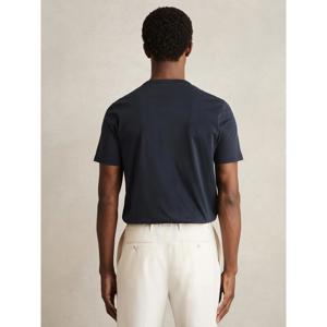 REISS Count Airwater-Cotton Crew-Neck T-Shirt